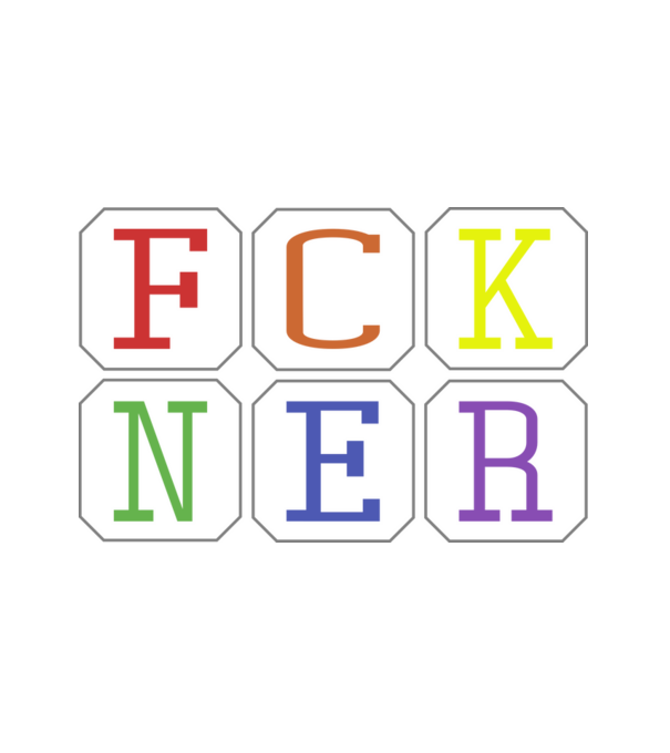 FCKNER 1 minta fehér pólón