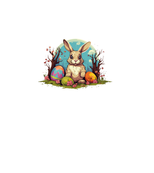 Easter Bunny 3 minta fekete pólón