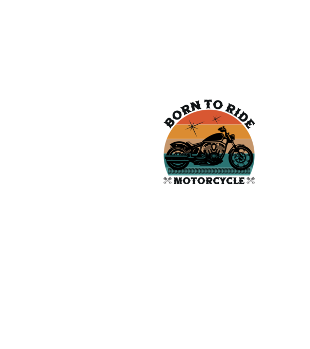 Born To Ride Motorcycle minta neonsárga pólón