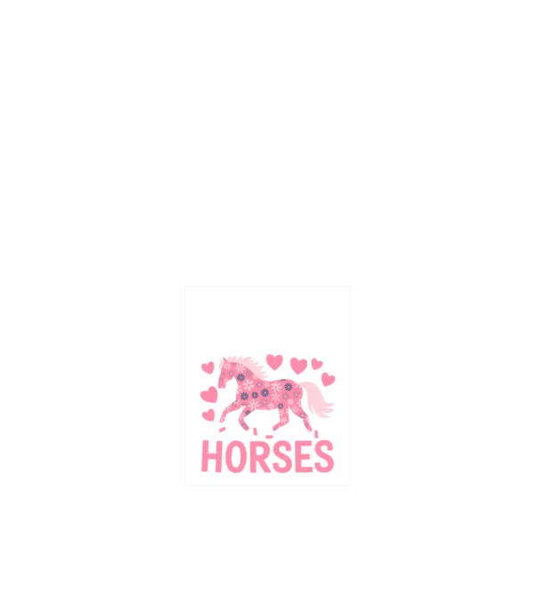 Horse Lover minta fehér pólón