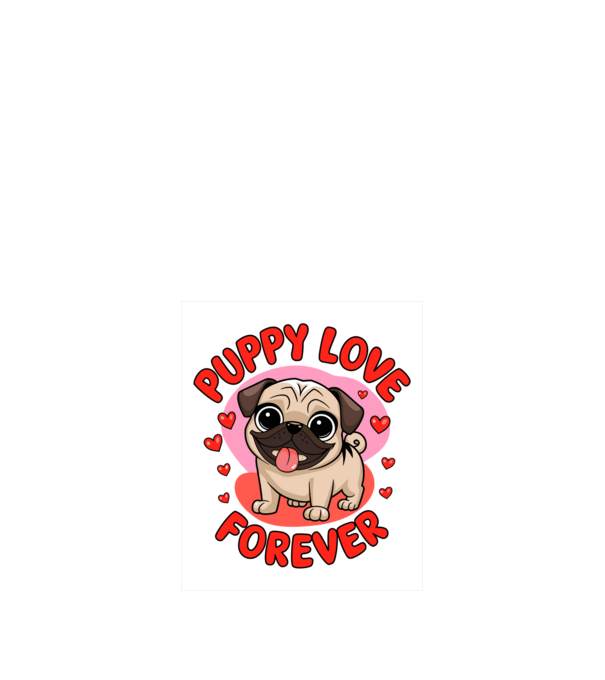 Mr. Dog Valentine minta fekete pólón