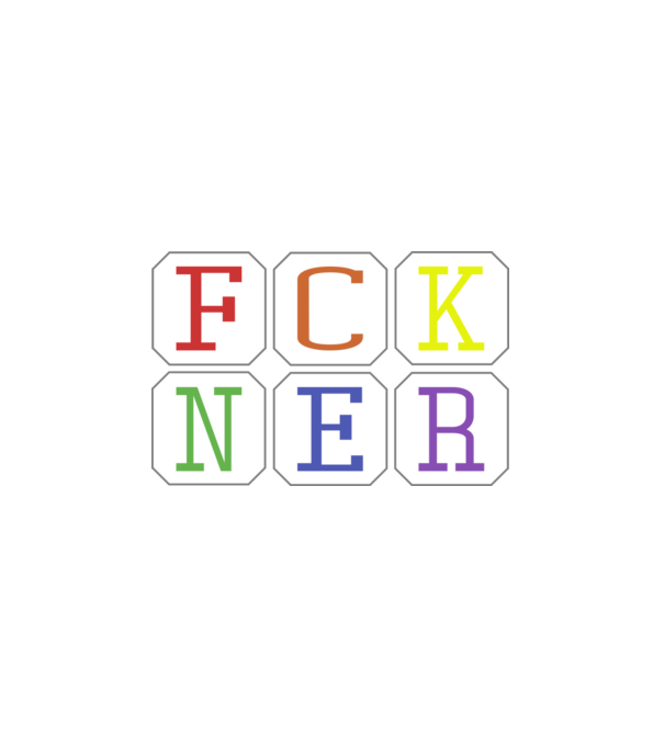FCKNER 1 minta fehér pólón