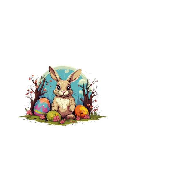 Easter Bunny 3 minta fekete pólón