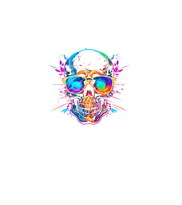 026 Skull 2 minta sötétkék pólón