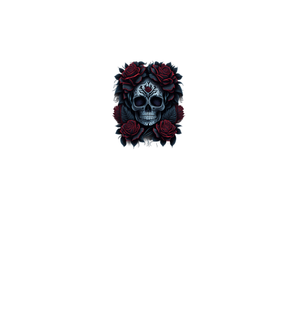 Sugar Skull Art 4 minta királykék pólón