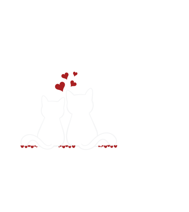 Cat Lover minta fekete pólón
