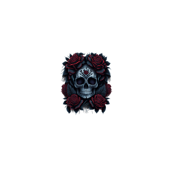 Sugar Skull Art 4 minta fekete pólón