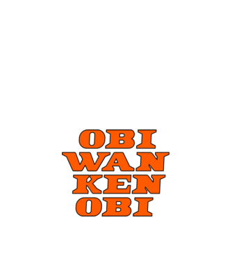 OBI WAN KEN OBI minta fehér pólón