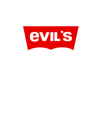EVIL'S minta fekete pólón