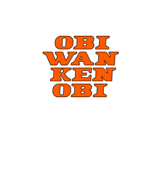 OBI WAN KEN OBI minta fehér pólón