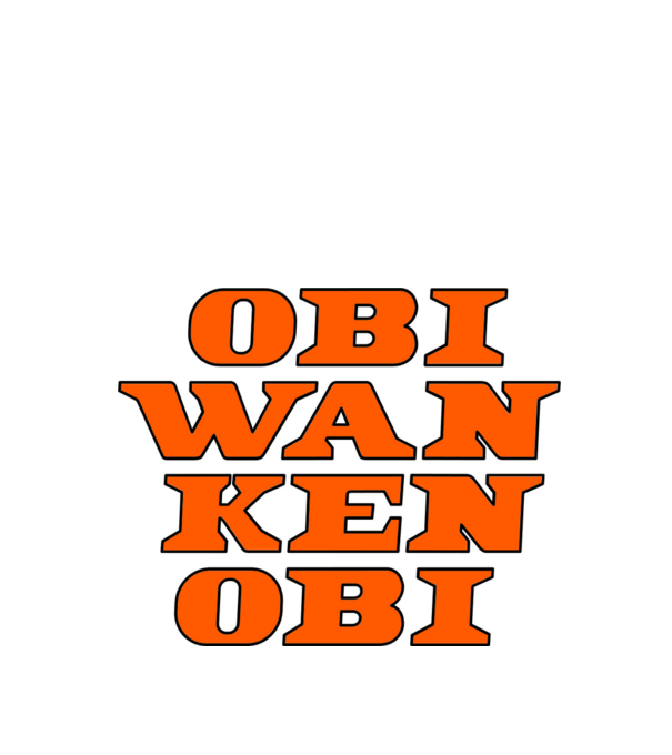 OBI WAN KEN OBI minta fehér pólón