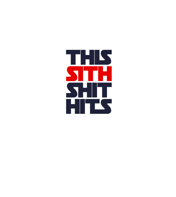 SITH SHIT minta szürke pólón