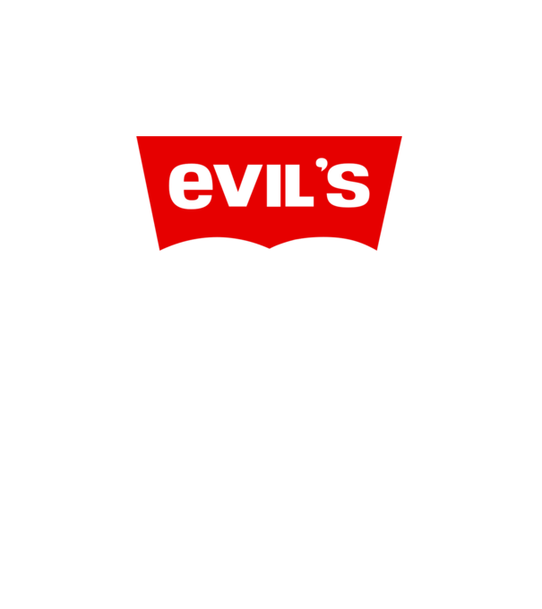EVIL'S minta fekete pólón