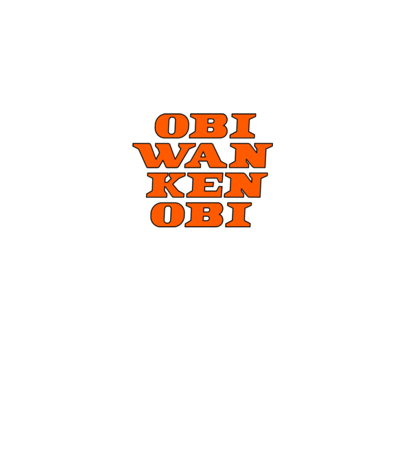 OBI WAN KEN OBI minta fehér pólón