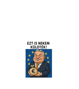 EU-s pénzek eltüntetője minta fehér pólón