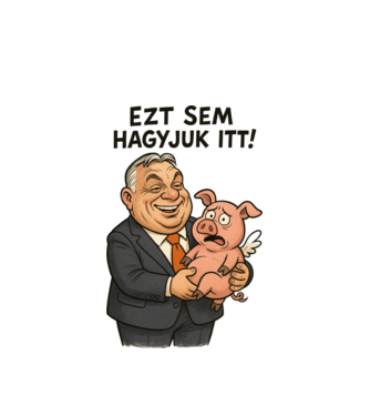 Mindent visz! minta fehér pólón