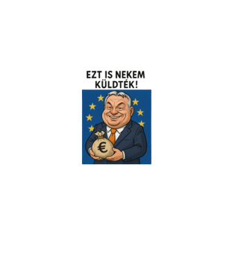EU-s pénzek eltüntetője minta homokszín pólón