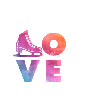 Skating love minta fekete pólón