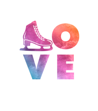 Skating love minta homokszín pólón