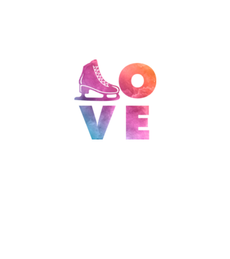 Skating love minta fekete pólón