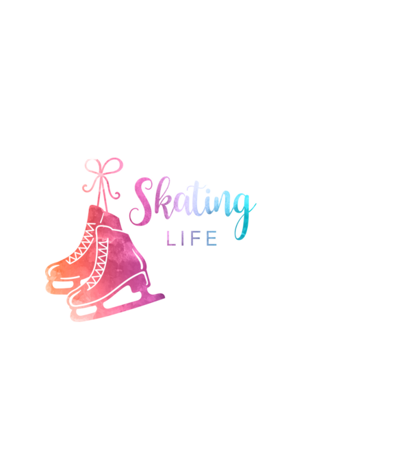 Skating life minta fekete pólón