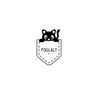 Foglalt - cica zsebben minta fehér/piros pólón