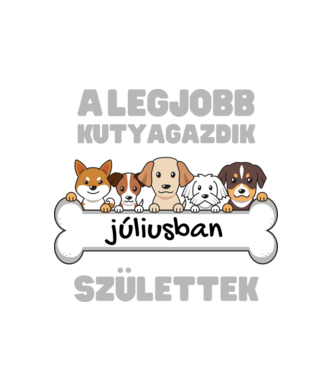 A legjobb kutyagazdik júliusban születtek minta fehér pólón