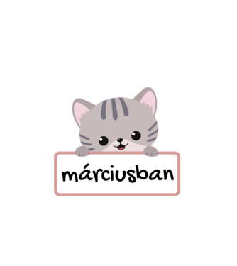 A legjobb cicagazdik márciusban születtek minta fekete pólón