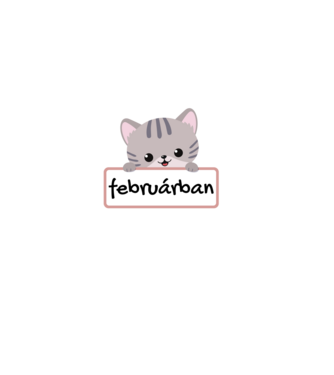 A legjobb cicagazdik februárban születtek minta fekete pólón