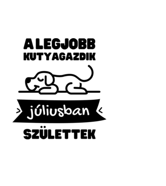 A legjobb kutyagazdik júliusban születtek minta fehér pólón