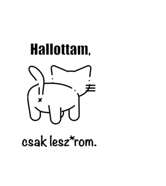 Hallottam, csak lesz*rom fehér minta fehér pólón