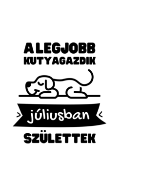 A legjobb kutyagazdik júliusban születtek minta világoskék pólón