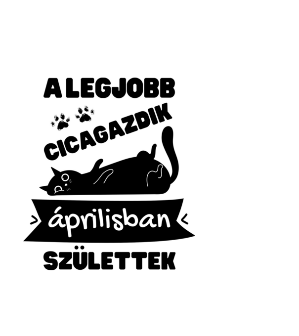 A legjobb cicagazdik áprilisban születtek minta világoskék pólón