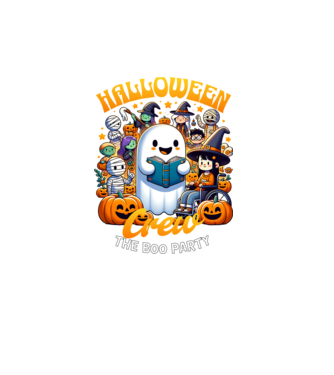 Halloween Crew  minta türkiz pólón