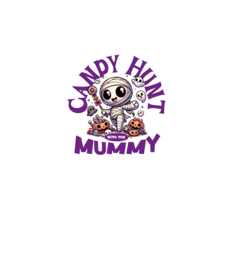 Candy Hunt  minta fehér pólón
