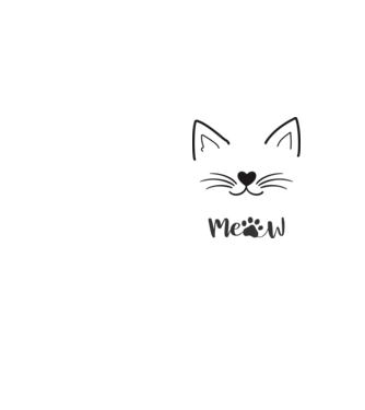 Meow minta neonsárga pólón