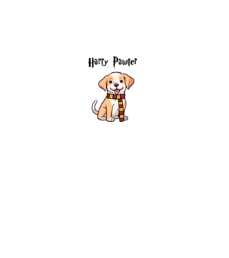 Harry Pawter minta fehér pólón