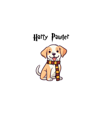 Harry Pawter minta fehér pólón