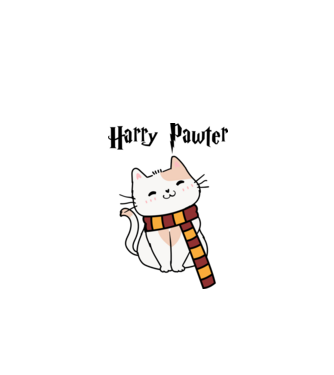 Harry Pawter minta fehér pólón