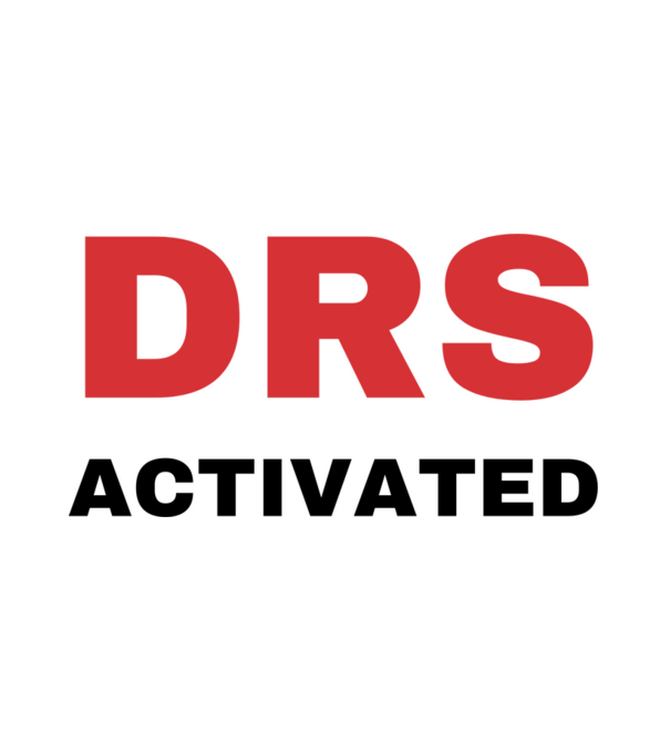 DRS Activated minta fehér pólón