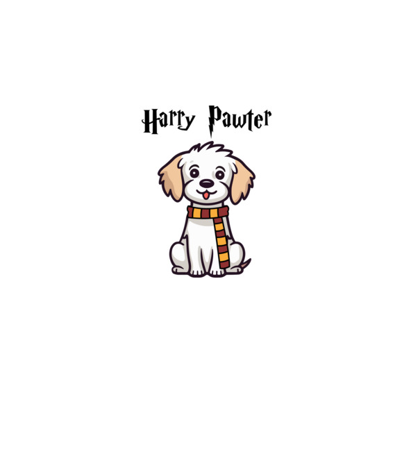 Harry Pawter minta fehér pólón