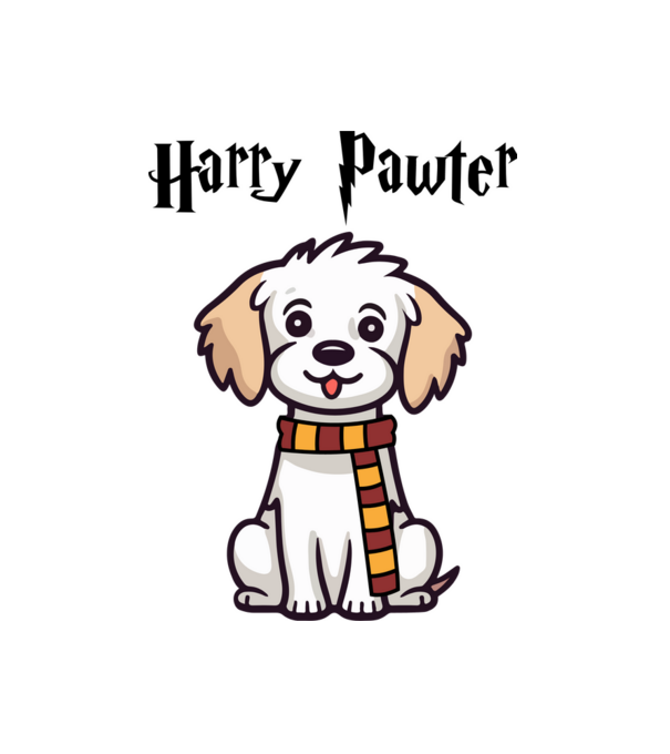 Harry Pawter minta fehér pólón