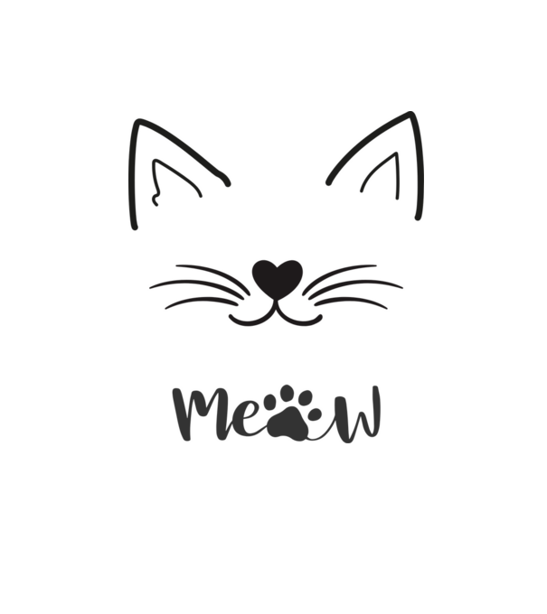 Meow minta homokszín pólón