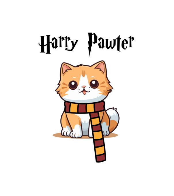Harry Pawter minta fehér pólón