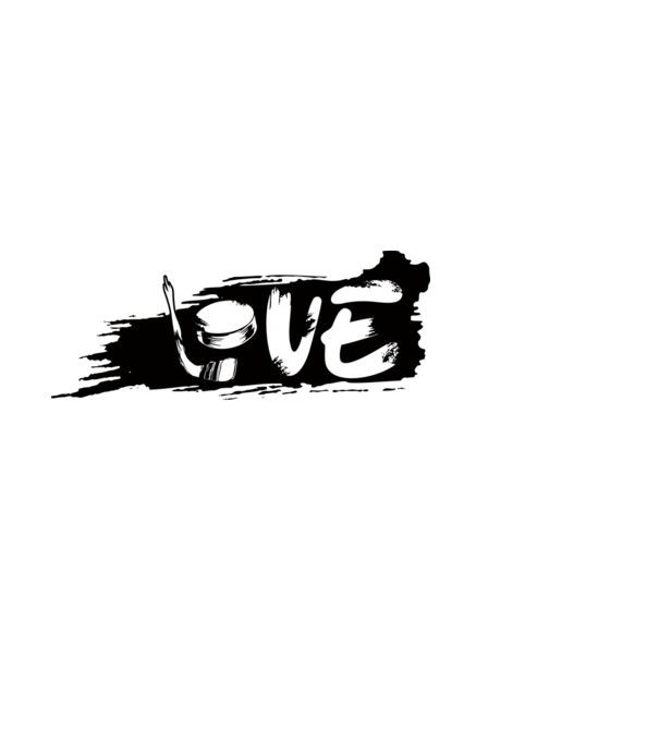 Love kisles minta világoskék pólón