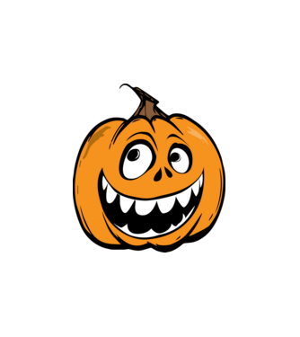 Halloween faragott tök póló minta minta fehér pólón