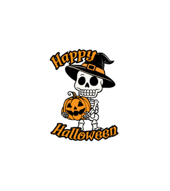 Happy Halloween - pólóminta minta fehér pólón