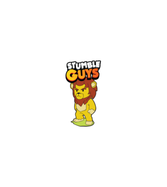 Stumble guys minta homokszín pólón