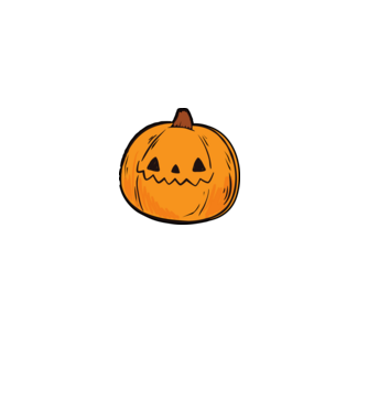 halloween tök, halloween minta minta fekete pólón
