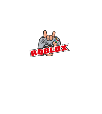roblox és kontroller minta fekete pólón